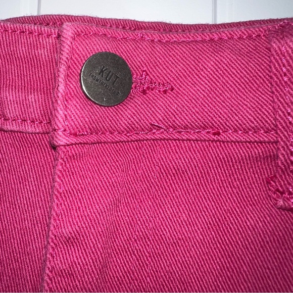 Kut From The Kloth Jane High Rise Denim Shorts Fuchsia Size 4 - Picture 5 of 9